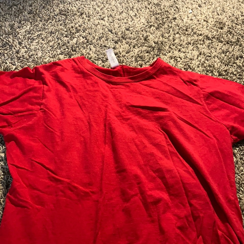 plain red shirt
